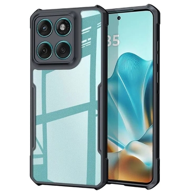 Picture of Xundd ( Motorola Edge 60 Fusion ) Beatle Clear Hybrid Shock Proof Armor Case for Motorola Edge 60 Fusion Smartphone Xundd Back Case - Black