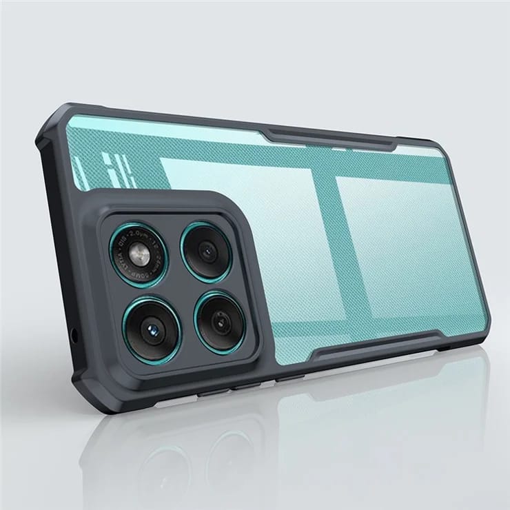 Picture of Xundd ( Motorola Edge 60 Fusion ) Beatle Clear Hybrid Shock Proof Armor Case for Motorola Edge 60 Fusion Smartphone Xundd Back Case - Black