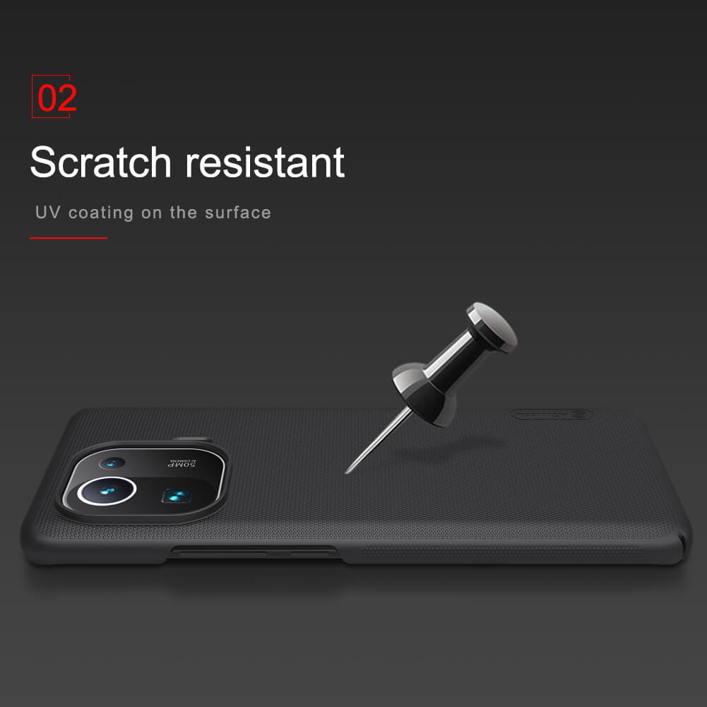 Picture of Nillkin ( Mi 11 Pro ) Super Frosted Shield Matte cover case for Xiaomi Mi 11 Pro Smartphone Back Cover Case - Black