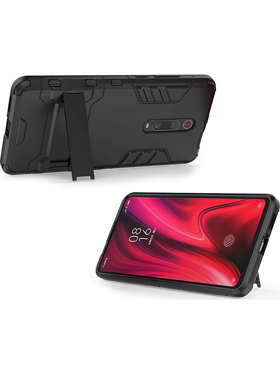 Picture of Armor Case For Xiaomi Redmi K20 /k 20pro Luxury Iron Man Stand Cover Hard Armor and Soft Silicone TPU Frame Phone Case