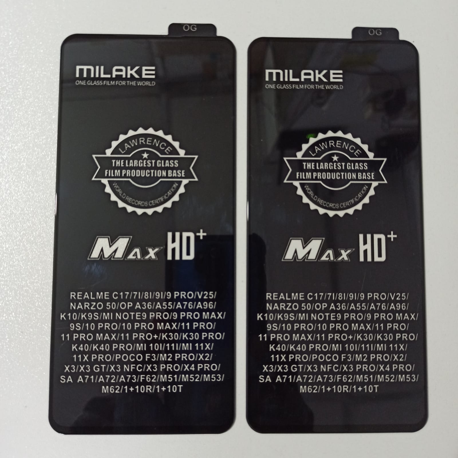 Picture of 2 PCS PACKED For Redmi K30, Redmi K30 Pro, Redmi K40, Redmi K40 Pro Premium Quality Max HD+ Full Covered Tempered Glass Screen Protector - Front Glass