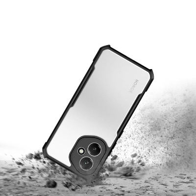 Picture of Xundd For ( Honor 400 5G ) Global Version Airbag Shockproof Shell, Camera Protection Back Clear Cover Acrylic +Tpu Compatible-Phone Model For Honor 400 5G - Black