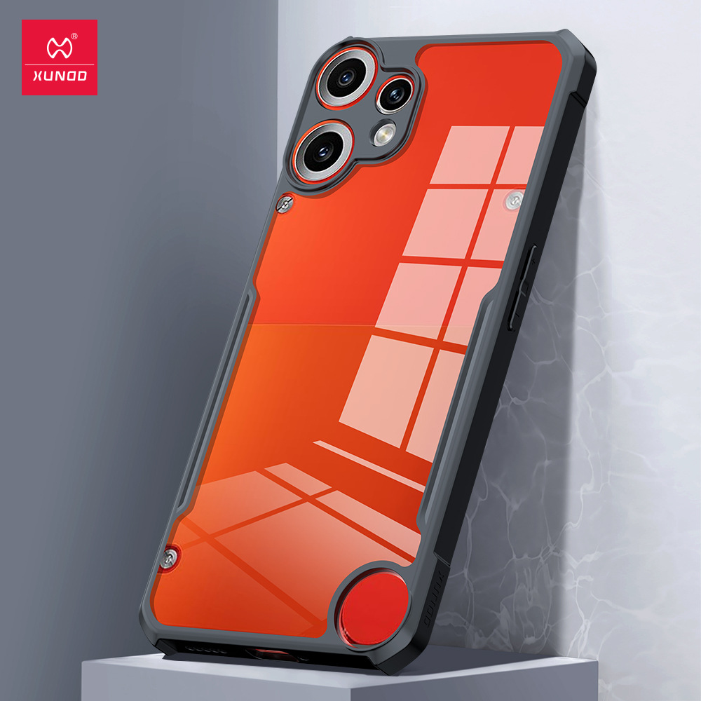 Picture of Xundd For ( Nothing CMF Phone 2 Pro ) Case,Airbag Shockproof Bumper Shell Camera Protection TPU & Acrylic Ultra Transparent Back Cover Nothing CMF Phone 2 Pro - Black