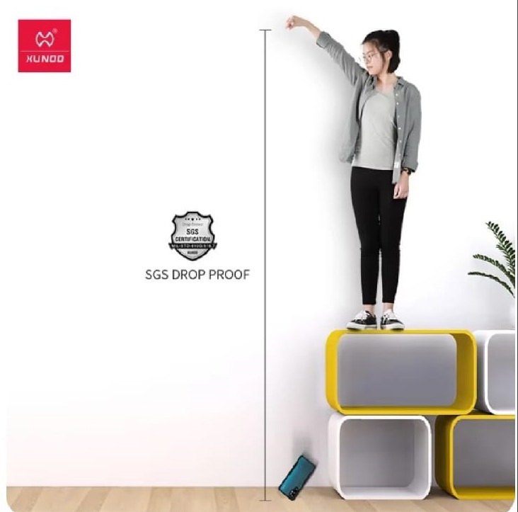 Picture of Xundd For ( Vivo Iqoo 13 5G )  Soft TUP Bumper Shockproof Shell Back cover Clear Camera Protective For Vivo Iqoo 13 5G Phone Cover - Black