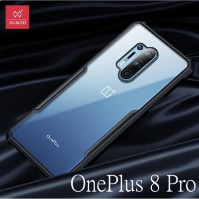 Picture of Xundd ( 1+8 Pro ) Shockproof Case For OnePlus 8 Pro  Protective Bumper Transparent Cover For OnePlus One Plus 8 Pro Case - Black