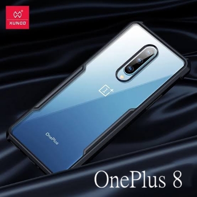 Picture of Xundd ( 1+8 ) Shockproof Case For OnePlus 8 Protective Bumper Transparent Cover For OnePlus One Plus 8 Case - Black