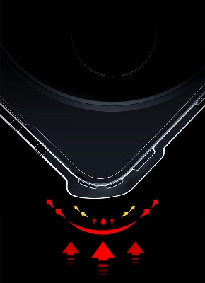 Picture of Xundd For 1+13 OnePlus 13 Case, Airbag Shockproof Shell, Camera Covered, Stripe Clear Back Cover Anti-Fingerprint Anti-scratch - Black