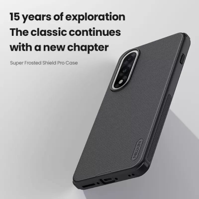 Picture of Nillkin ( 1+Nord 5 5G ) Super Frosted Shield Pro Matte cover case for OnePlus Nord 5, OnePlus Ace 5 Ultra  Soft Edges Hard Shell Shockproof Ultra-thin Cover - Black