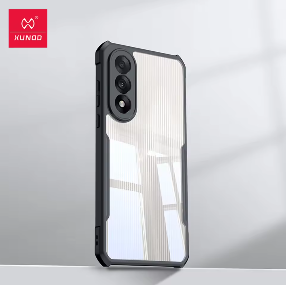 Picture of Xundd For OnePlus Ace 5 Ultra, OnePlus Nord 5 Case Airbag Shockproof Back Stripe Transparent Phone Cover,Camera Protection,Acrylic+TPU Hy