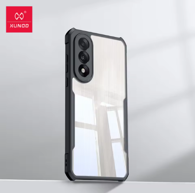 Picture of Xundd For OnePlus Ace 5 Ultra, OnePlus Nord 5 Case Airbag Shockproof Back Stripe Transparent Phone Cover,Camera Protection,Acrylic+TPU Hy