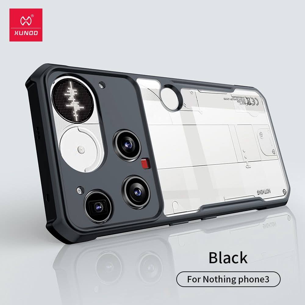 Picture of Xundd For Nothing Phone 3 Transparent Phone Cover Shockproof Bumper Protective Shell Cases For Nothing Phone 3 Luxury Casing