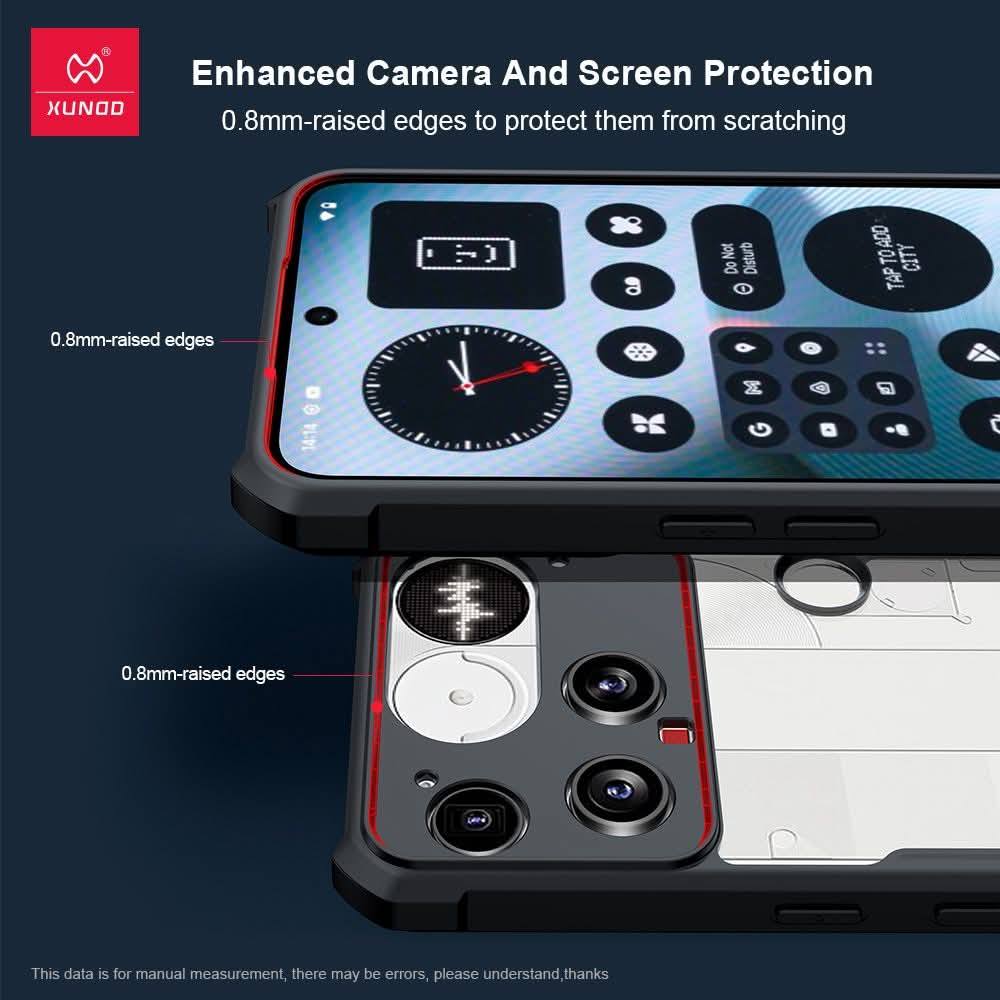 Picture of Xundd For Nothing Phone 3 Transparent Phone Cover Shockproof Bumper Protective Shell Cases For Nothing Phone 3 Luxury Casing