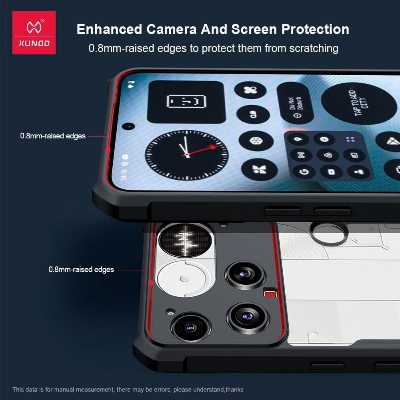 Picture of Xundd For Nothing Phone 3 Transparent Phone Cover Shockproof Bumper Protective Shell Cases For Nothing Phone 3 Luxury Casing