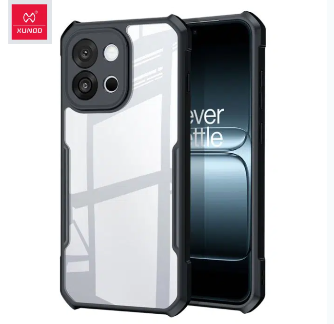 Picture of Xundd (OnePlus 13T / OnePlus 13S) Shockproof Protective Case for OnePlus 13T / OnePlus 13S Smartphone Back Case Cover - Black & Clear