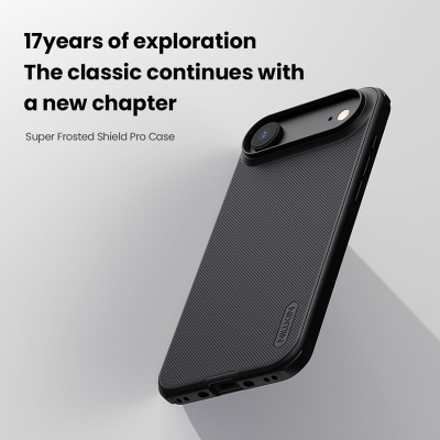 Picture of (iPhone 17 Air) Nillkin Super Frosted Shield Pro Matte cover case for Apple iPhone 17 Air 6.6" (2025) Durable And Comfortable Back Case - Black