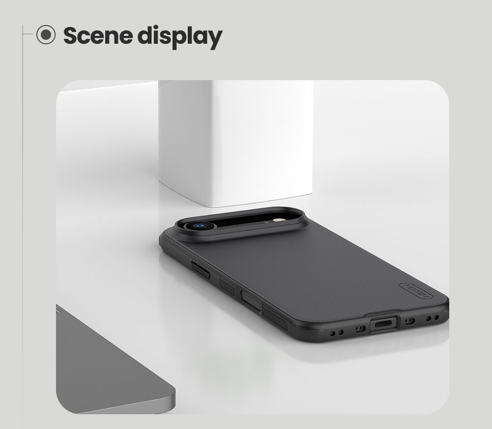 Picture of (iPhone 17 Air) Nillkin Super Frosted Shield Pro Matte cover case for Apple iPhone 17 Air 6.6" (2025) Durable And Comfortable Back Case - Black