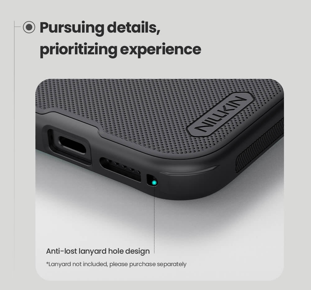 Picture of NILLKIN Super Frost Matte Case for Apple iPhone 17 Pro 6.3" (2025) - Elegant Black, Dust-Proof, Sweat-Proof, Fingerprint-Proof