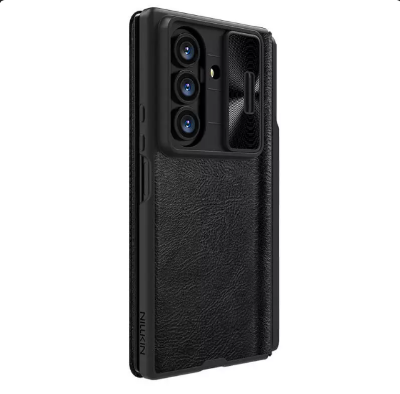 Picture of Nillkin for Samsung Galaxy Z Fold 7 Case with Upgraded Stylus Pen [Superior Liquid Silicone] [Wireless Charging] [S Pen Holder] Shockproof Slim Phone Case Cover with Pen for Galaxy Z Fold 7 - Black