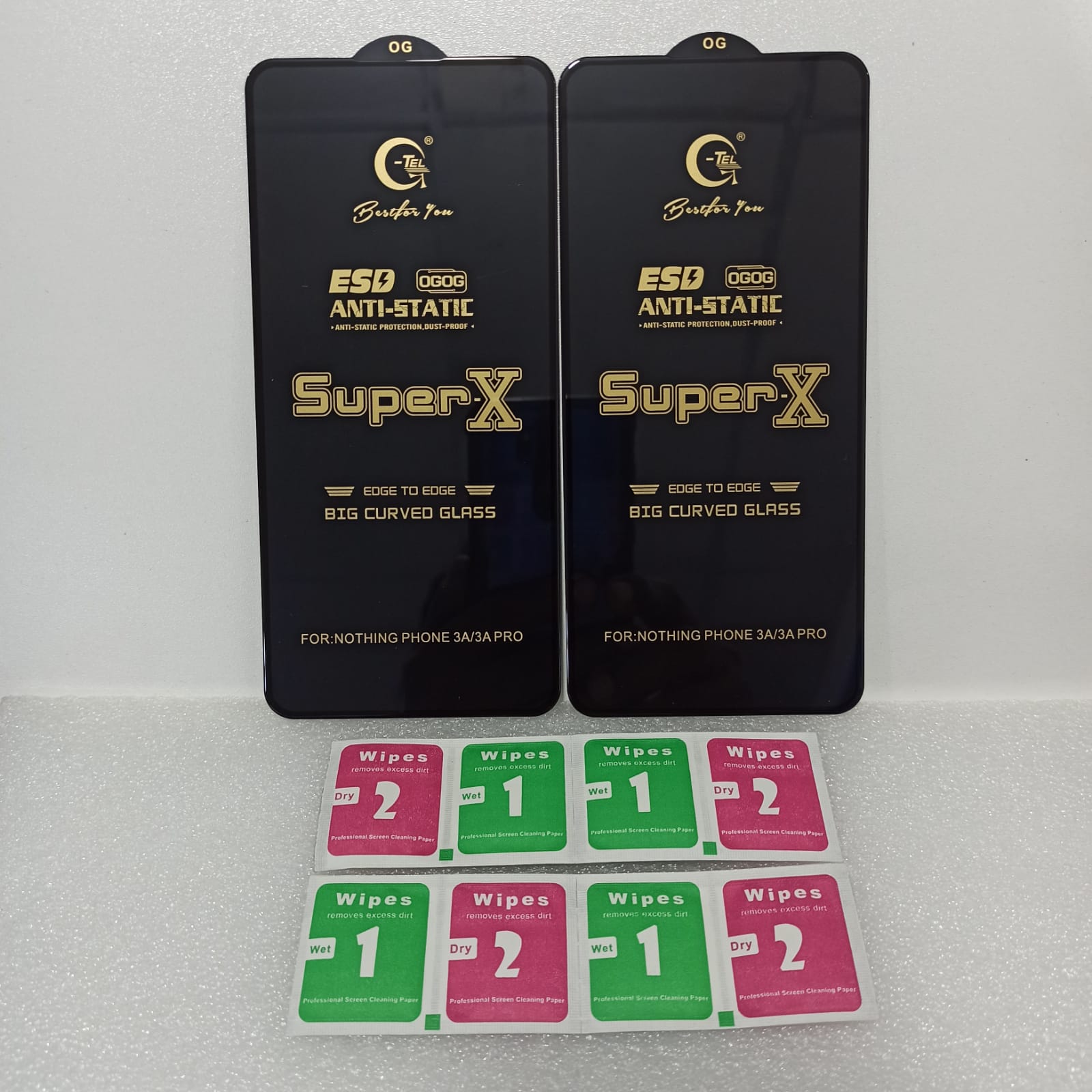 Picture of ( 2 PCS ) OnePlus 13R Super-X  Full Touch Screen Coverage Tempered Glass  Screen Protector Full Glue Glass Protector For  OnePlus 13R