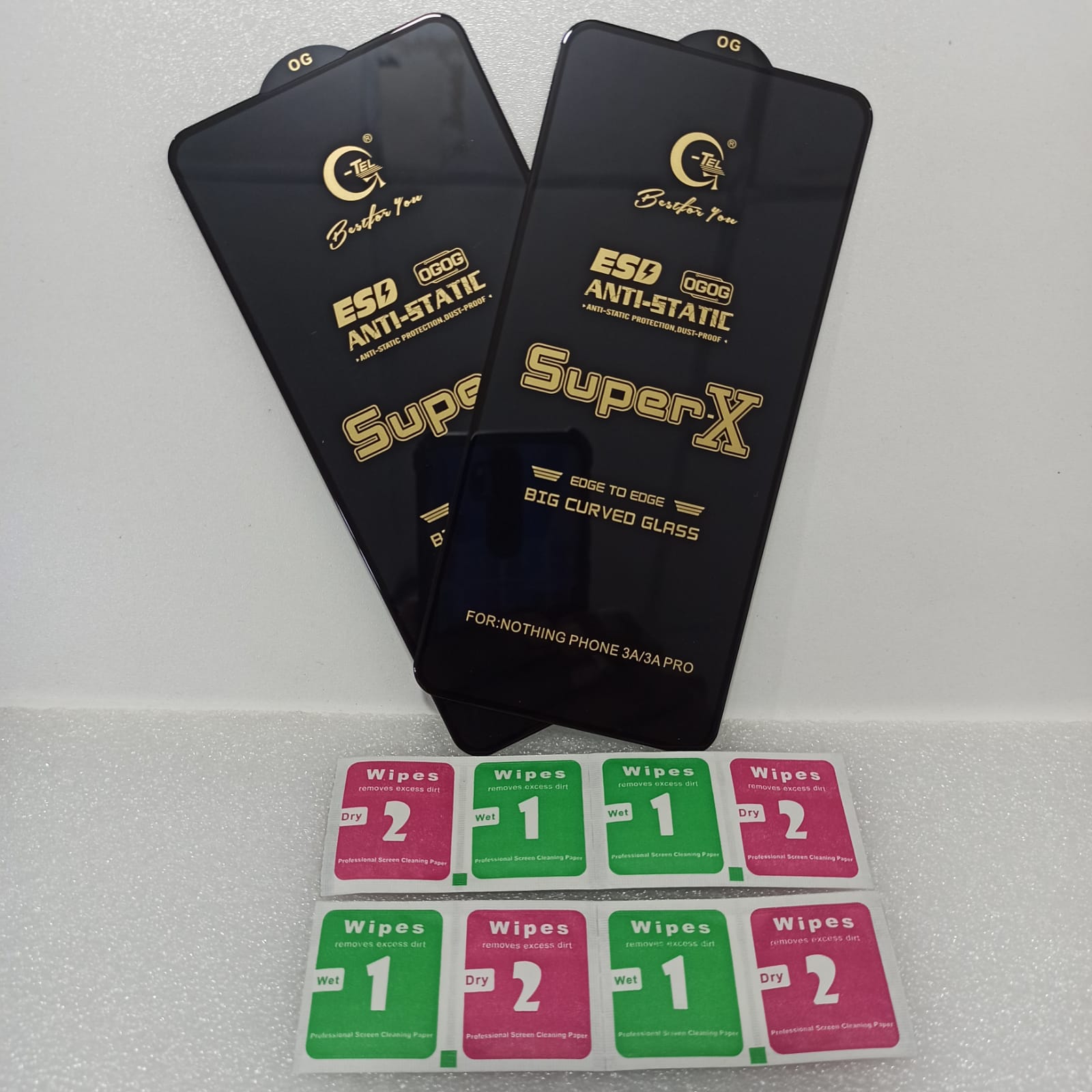 Picture of ( 2 PCS ) OnePlus 13R Super-X  Full Touch Screen Coverage Tempered Glass  Screen Protector Full Glue Glass Protector For  OnePlus 13R