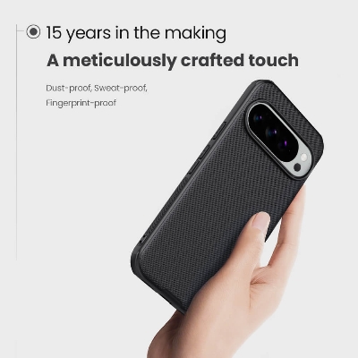 Picture of Nillkin ( Google Pixel 10 / Pixel 10 Pro ). Super Frosted Shield Pro Matte cover case for Google Pixel 10 / Pixel 10 Pro - Black Nillkin Back Case For Google Pixel 10 / Pixel 10 Pro