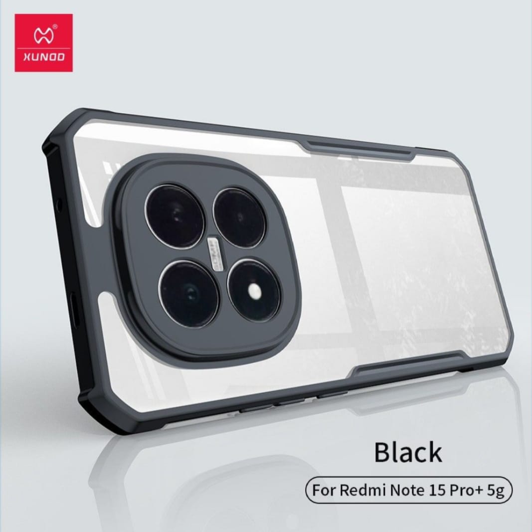 Picture of Xundd ( Redmi Note 15 Pro+ ) Back Case For Redmi Note 15 Pro Plus  XUNDD Bumper Protective Case (100% Original Genuine) Shockproof Bumper Case - Black