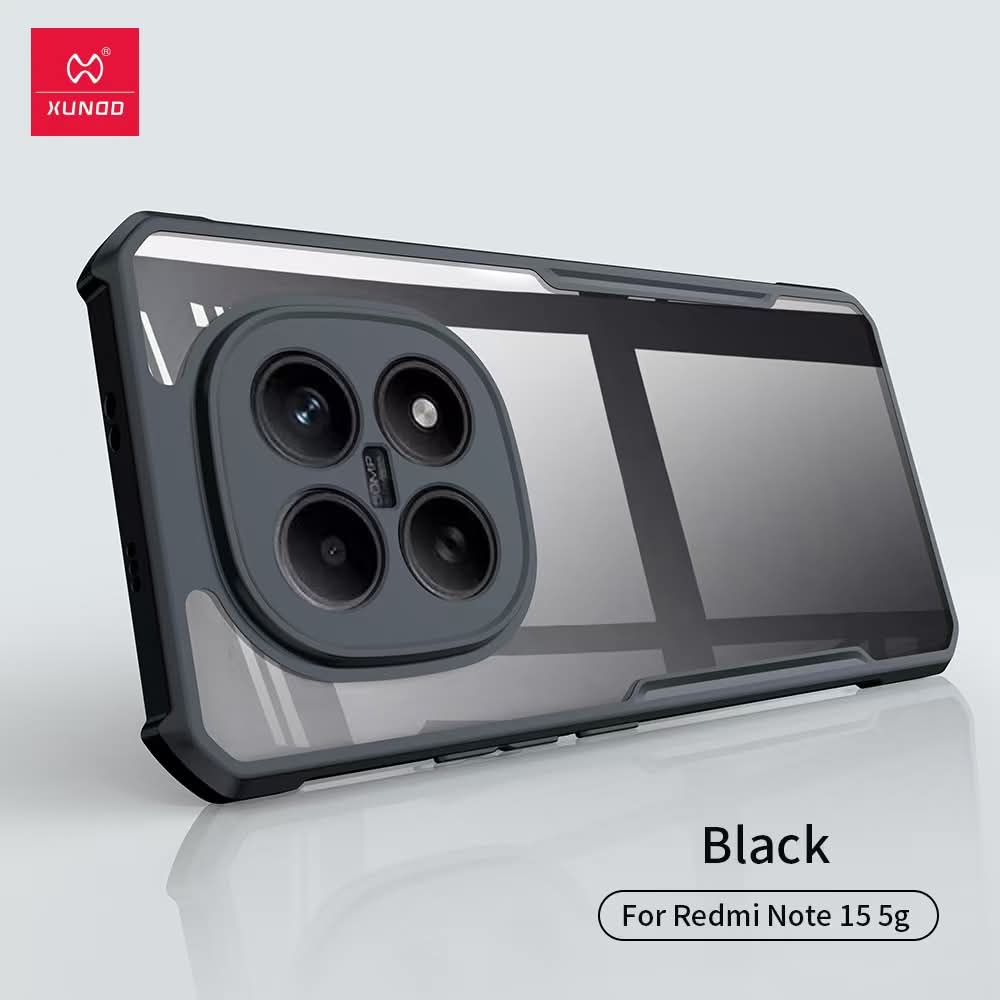 Picture of Xundd Back Case For Redmi Note 15 5G  XUNDD Bumper Protective Case (100% Original Genuine) Shockproof Bumper Case - Black