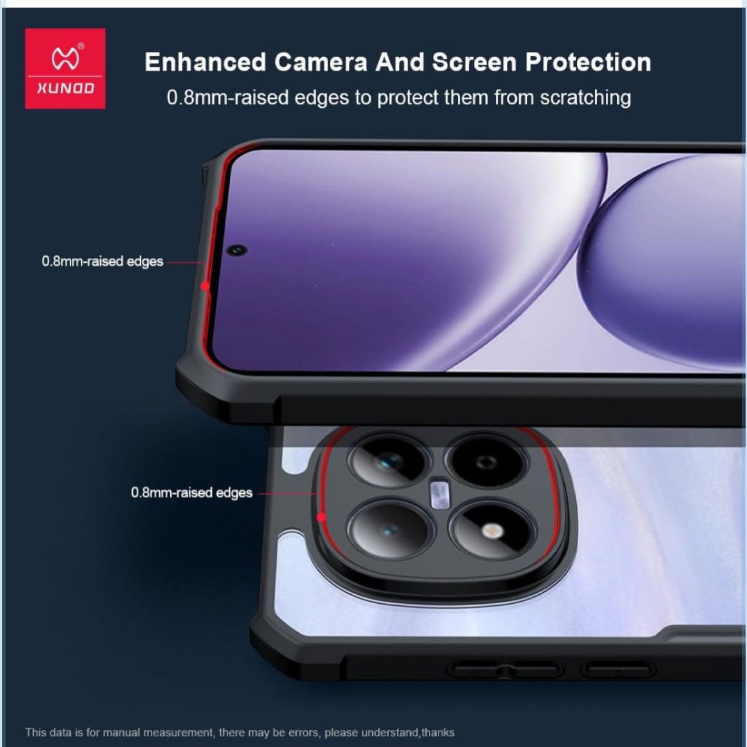 Picture of Xundd Back Case For Redmi Note 15 5G  XUNDD Bumper Protective Case (100% Original Genuine) Shockproof Bumper Case - Black