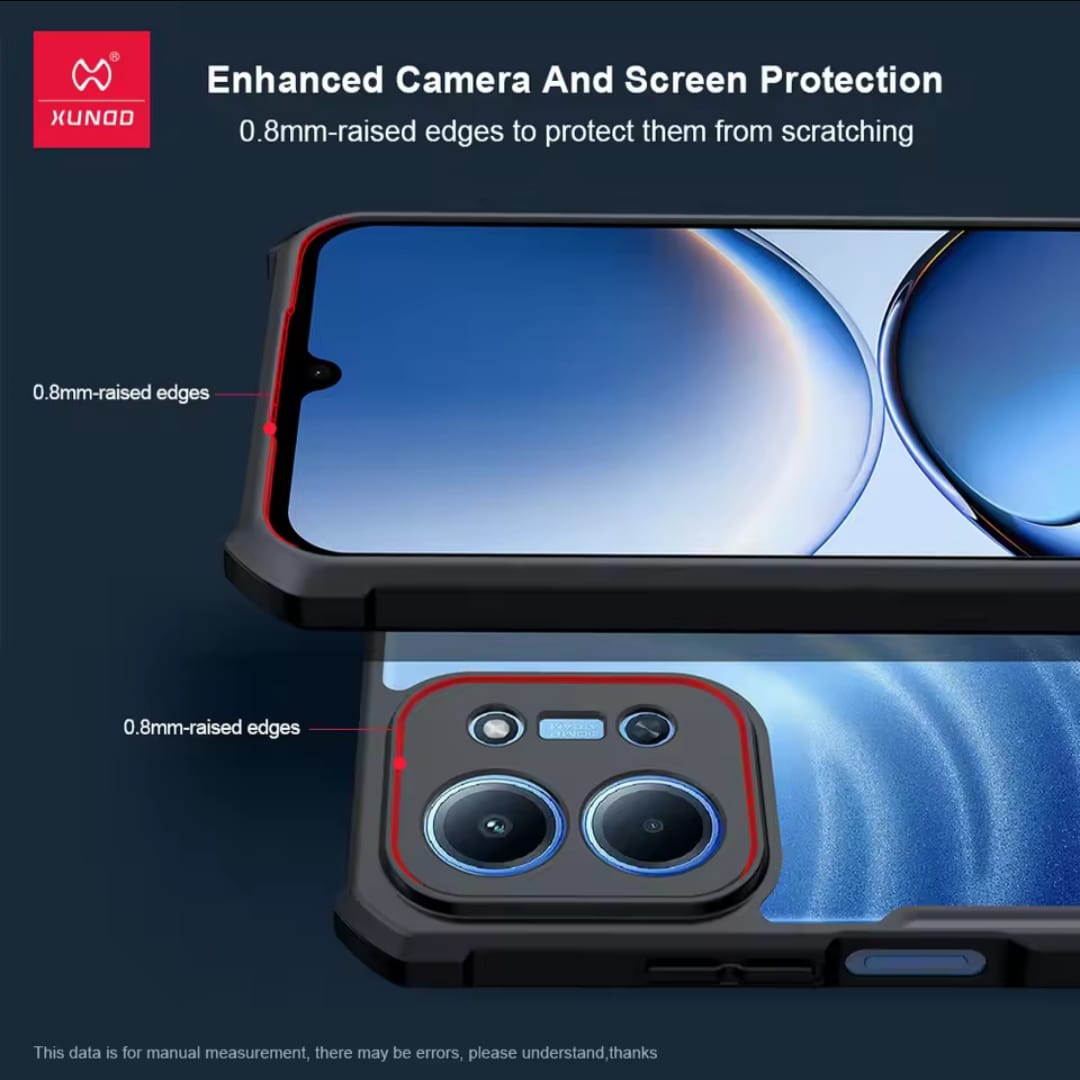 Picture of Xundd Back Case For Redmi 15C  XUNDD Bumper Protective Case (100% Original Genuine) Shockproof Bumper Case - Black