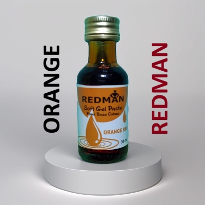 Picture of REDMAN ( ORANGE ) Soft Gel Paste Food Color ORANGE - 36ml Food Color ORANGE