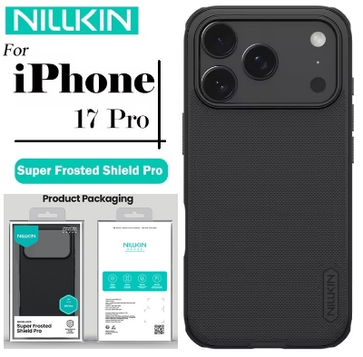 Picture of Nillkin (iPhone 17 Pro) Nillkin Super Frosted Shield Pro Matte cover case for Apple iPhone 17 Pro 6.3" (2025) Durable And Comfortable Back Case - Black