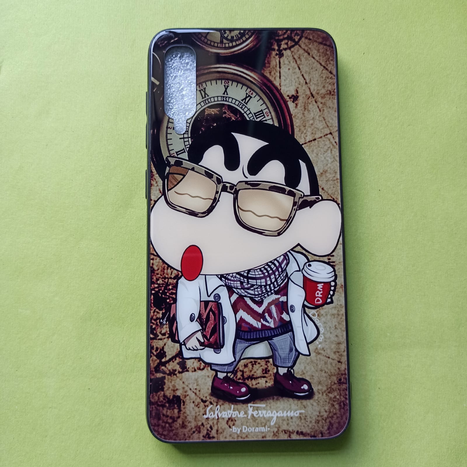 Picture of For Samsung Galaxy A50S / A30S (100% Premium Quality) DESIGNED IN HONG KONG Scratchproof Tempered Glass Case Back Cover