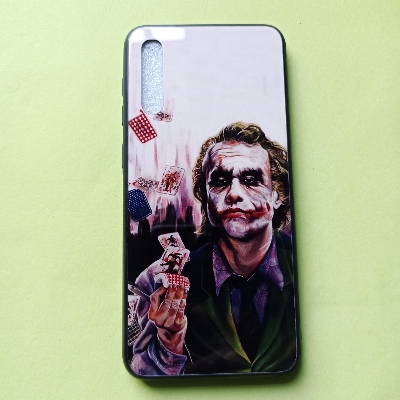 Picture of For Samsung Galaxy A50 (100% Premium Quality) DESIGNED IN HONG KONG Scratchproof Tempered Glass Case Back Cover