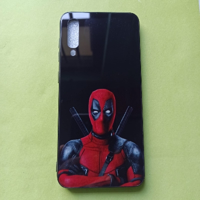 Picture of For Samsung Galaxy A50 (100% Premium Quality) DESIGNED IN HONG KONG Scratchproof Tempered Glass Case Back Cover