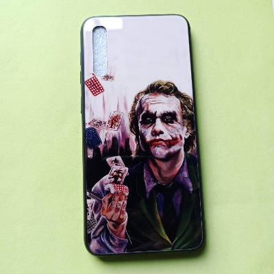 Picture of For Samsung Galaxy A50 (100% Premium Quality) DESIGNED IN HONG KONG Scratchproof Tempered Glass Case Back Cover