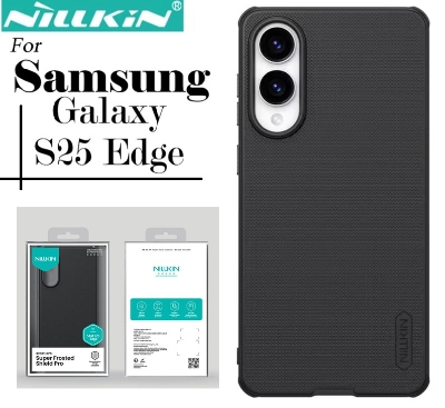 Picture of Nillkin ( Galaxy S25 Edge ) Super Frosted Shield Pro Matte cover case for Samsung Galaxy S25 Edge - Black // Nillkin / Back Case / Back Cover / Back Part / Galaxy S25 Edge