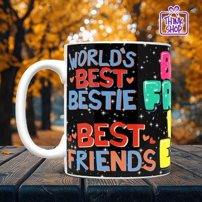 Picture of Best Friend Forever Ceramic Mug, Winter Gear Friendship gift,Friend Design,Gift for Friends