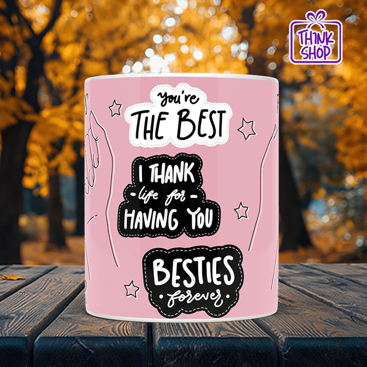 Picture of Friendship Quote Ceramic Mug,Pinky Promise gift, Gift for Friends