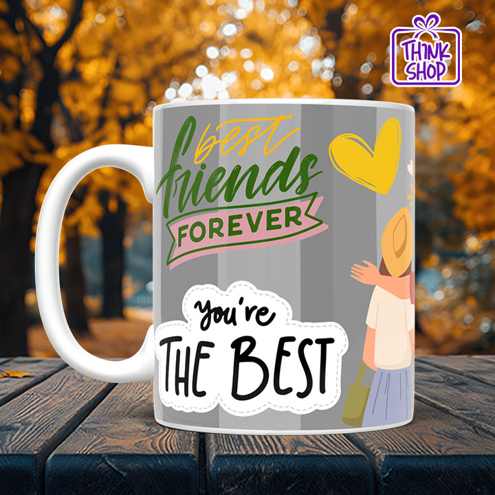 Picture of My Best Friend Ceramic Mug,Friends Hugging gift,happy time,Gift for Friends