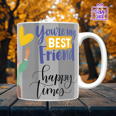 Picture of My Best Friend Ceramic Mug,Friends Hugging gift,happy time,Gift for Friends