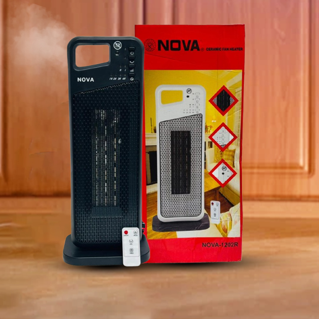 Picture of NOVA Ceramic Remote Control Room Heater 2000W | Thermostat | Oscillation | NOVA-1202R