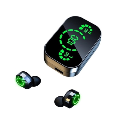 Picture of Wireless Bluetooth 5.3 Headphones Digital Display with Charing Case