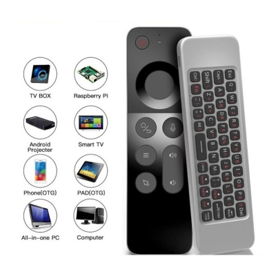 Picture of W3 Air Mouse Voice Control With Keyboard Rechargeable