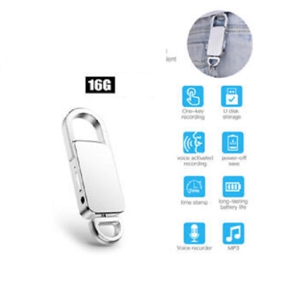 Picture of AR431 Voice Recorder Keychain 16GB Metal Body Mp3 Music Play