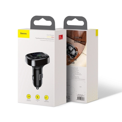 Picture of Baseus S09A Bluetooth Car Charger FM Transmitter MP3 Player Dual USB