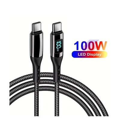 Picture of 100W LED Display PD Fast Charging Cable Housing Nylon Cable