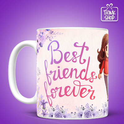 Picture of Best Friends Foreve Ceramic Mug,cute girl gift,Gift for Friends