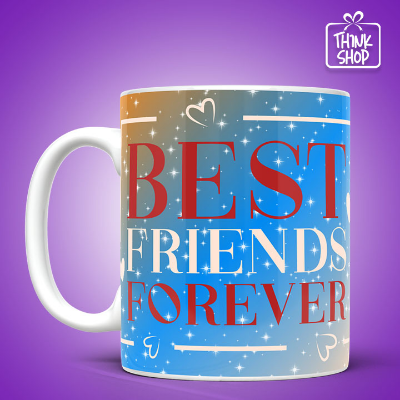 Picture of Butiful Best Friends forever Cramic Mug,Bestie Love and care Gift, Gift for Friends