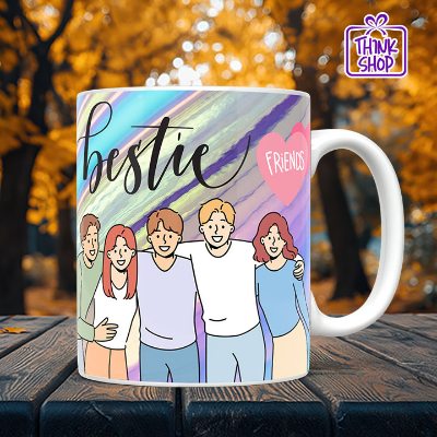 Picture of Best Friends Forever Cramic Mug, Celebration and Design Gift, Gift for Friends