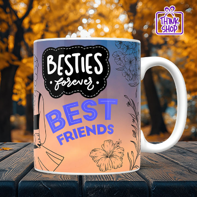 Picture of Best Friends forever Cramic Mug,Friendship goals Gift,Loving friends,Gift for Friends